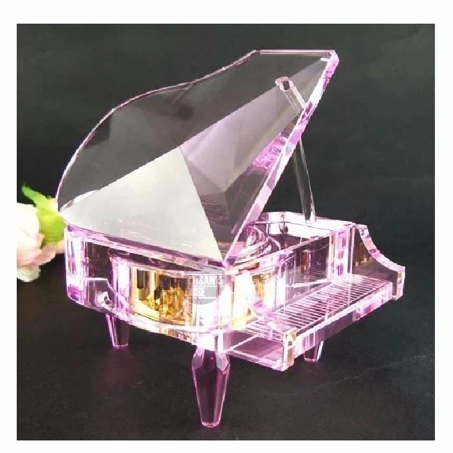 wholesale wedding souvenirs crystal gift customize crystal piano for gifts