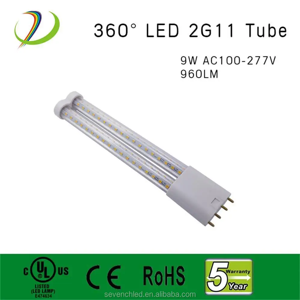 Tube LED 2G11 41cm 15W 3000K Blanc Chaud - Remplacement Tube Fluorescent 40W - Éclairage Instantané Sans Ballast