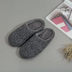 cashmere knitted fabric room winter warm indoor couple slipper
