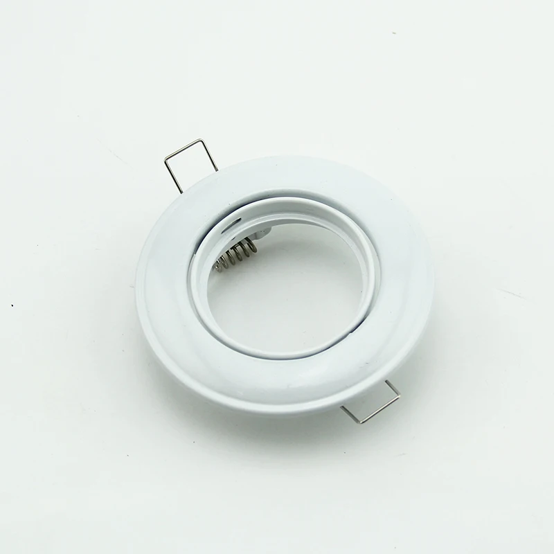 White Ceiling Round GU10 LED Downlight Frame 3W LED Spotlight GU10 MR16 Lamp Holder