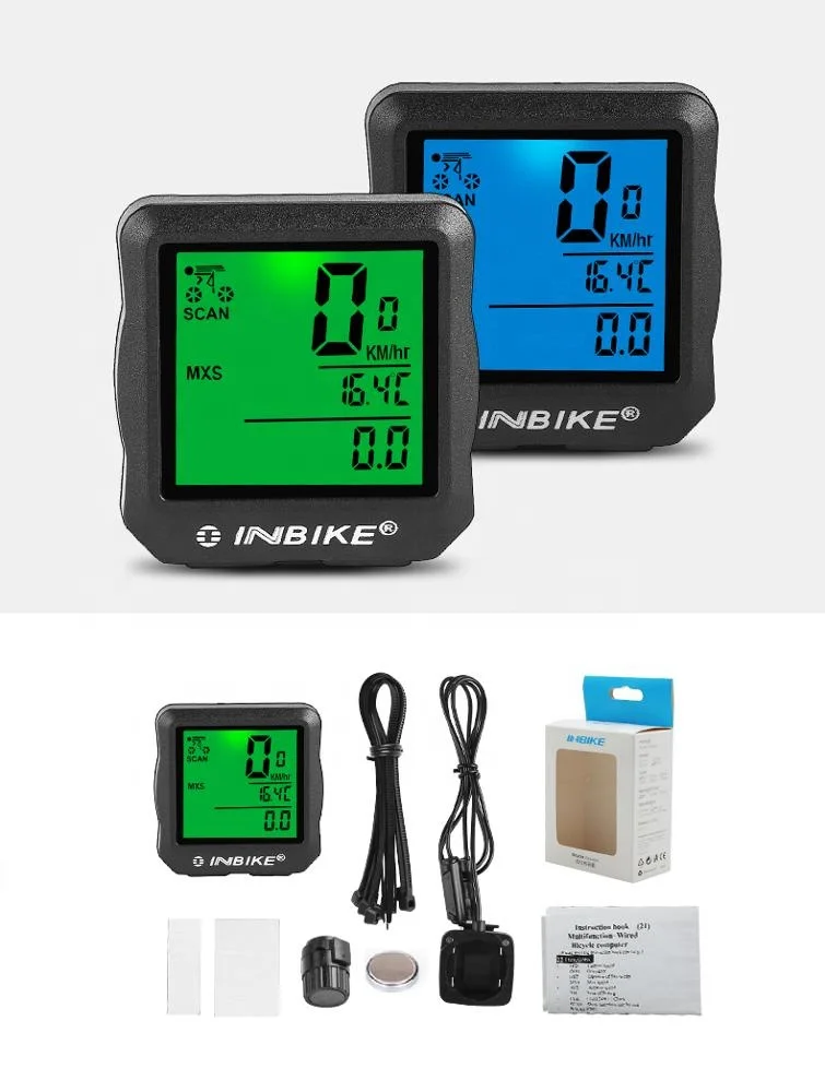 Проводной Водонепроницаемый велосипедный компьютер со спидометром INBIKE