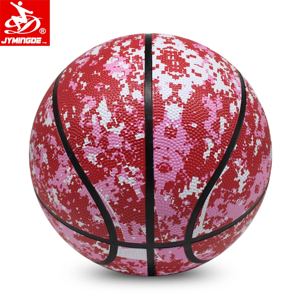 Цветной недорогой резиновый баскетбольный мяч, размер 6, для младшей