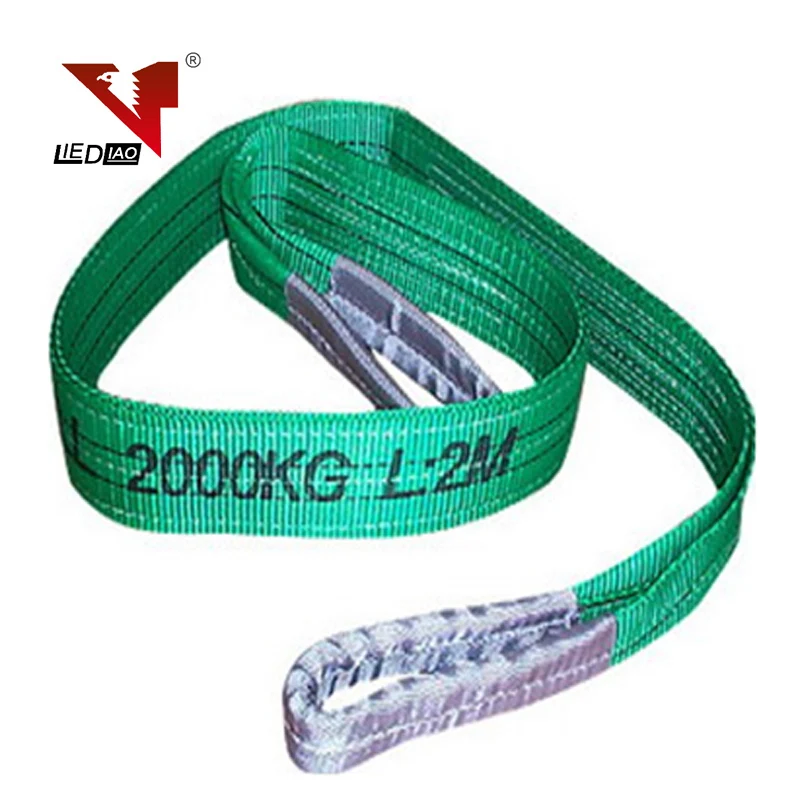 Color : Green , Size : 10m Hardware lifting belt 2 Tons Flat Lifting Sling 4 Times Lifting Rigging Two Ends Buckle Color Anti-wear Industrial Crane Lifting Sling Strap Suitable for heavy lifting