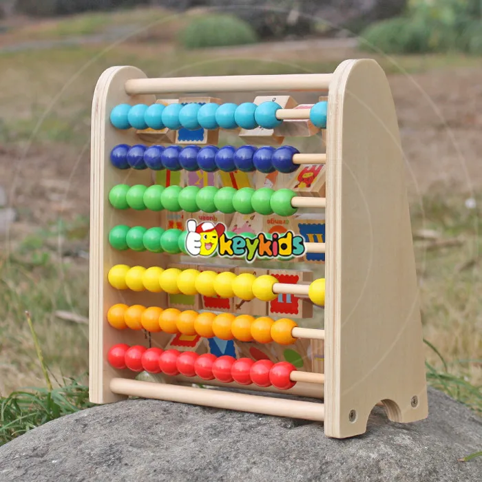 Оптовая продажа 2018, Обучающие деревянные Абаки для детей, математическая игрушка, деревянные Абаки для детей, лучший дизайн, деревянные Абаки для детей W12A030