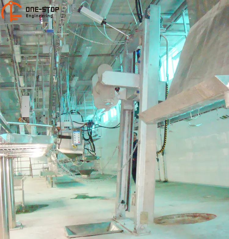 Sheep skin peeling machine sheep slaughterhouse
