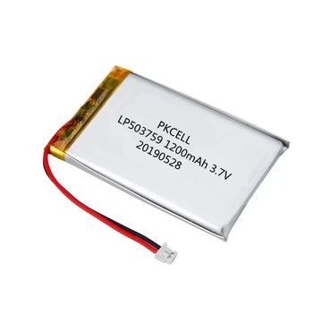 Lithium Ion Polymer Battery 3.7v Lp503759 1200mah Bare Battery - Buy ...