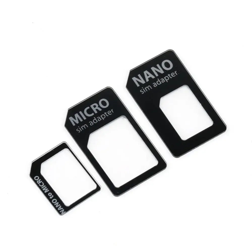 Wholesale Sim Microsim Adaptor Adapter 3 In 1 For Nano Sim To Micro Standard For Apple For Iphone 5 5g 5th High Quality Buy Sim Adapter Microsim Product On Alibaba Com