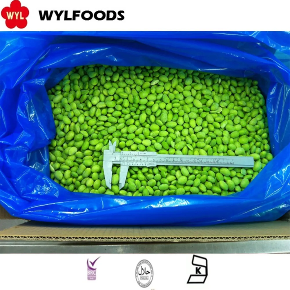 Iqf Fresh Frozen Peeled Green Edamame( Without Pods) Frozen Soy Beans
