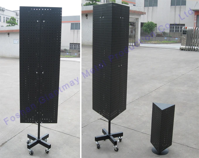 Giantmay Wholesale 360 Turntable Shelf Spinning Rack Pegboard Floor Rotating Display Stands