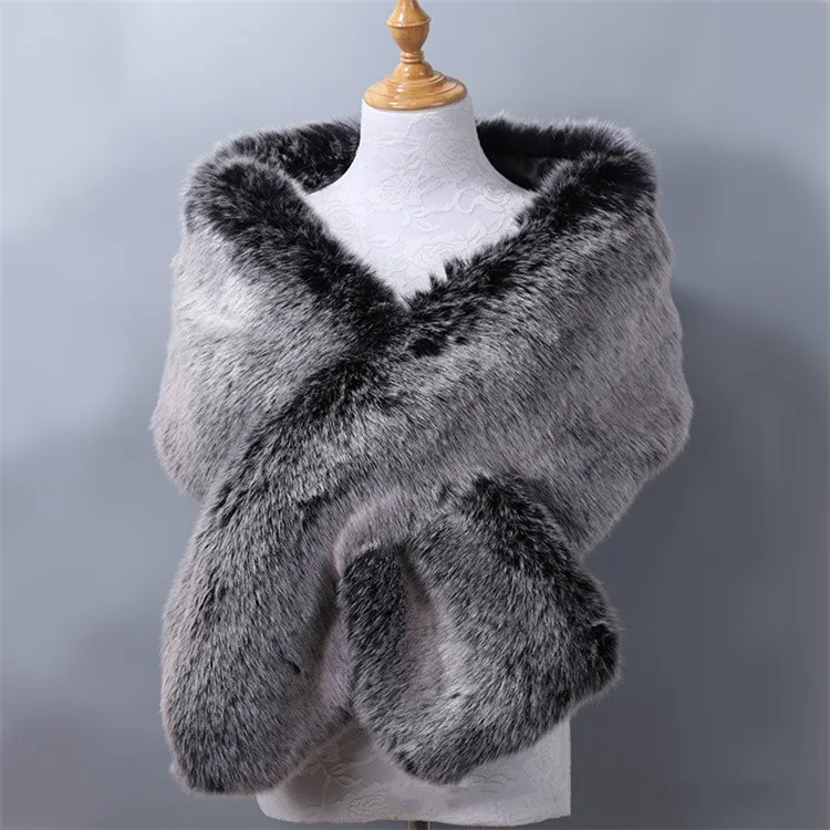 Оптовая продажа, высококачественное зимнее пончо из меха кролика рекс с меховой шалью из лисьего меха, воротник для роскошных женщин