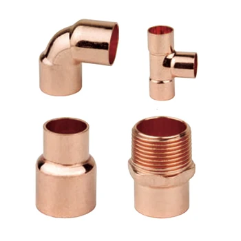 Copper Tube Fittings Refrigeration Parts Hvac Copper Pipe Fitting For Refrigerator And Air