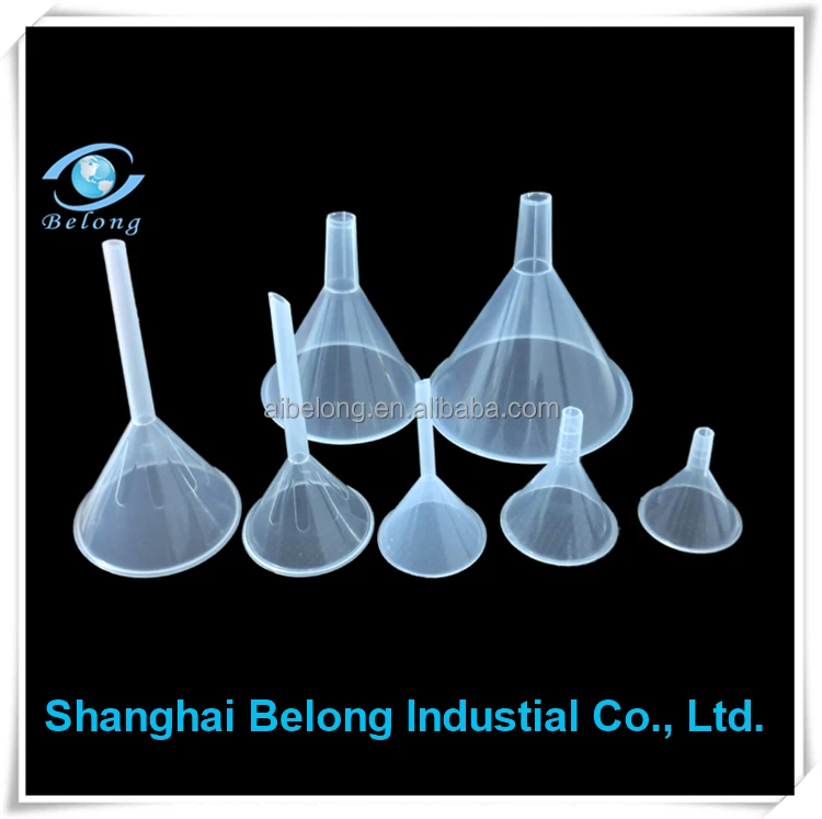 IBLEONG Excellent Performance Different Sizes Transparent Laboratory Plastic Funnel 50 60 75 90 120 150mm