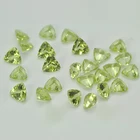 Peridot High Quality Genuine Natural Peridot Various Sizes Loose Gemstone 3*3mm Trillion Cut