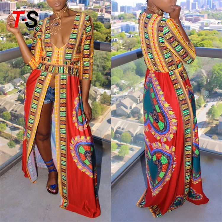 Мусульманские женщины в африканском стиле Kitenge платье конструкций