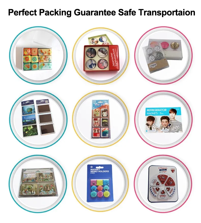 Promotional Custom Souvenir Fridge Round Glass Refrigerator 3d Printing Resin