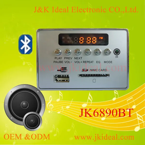 JK6890BT Bluetooth mp3 беспроводной fm модулятор