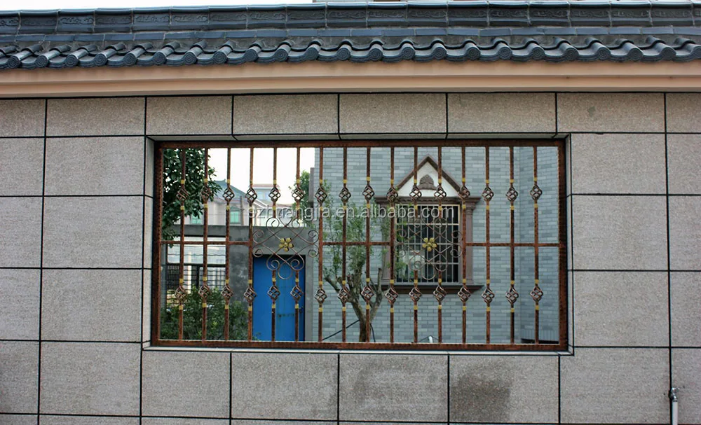 Latest Design Cast Iron Window with Grills Design