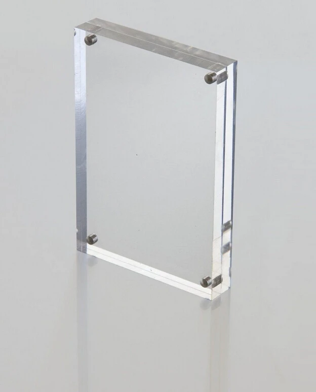 Clear Custom Acrylic Photo Frame With 5x5 Magnetic