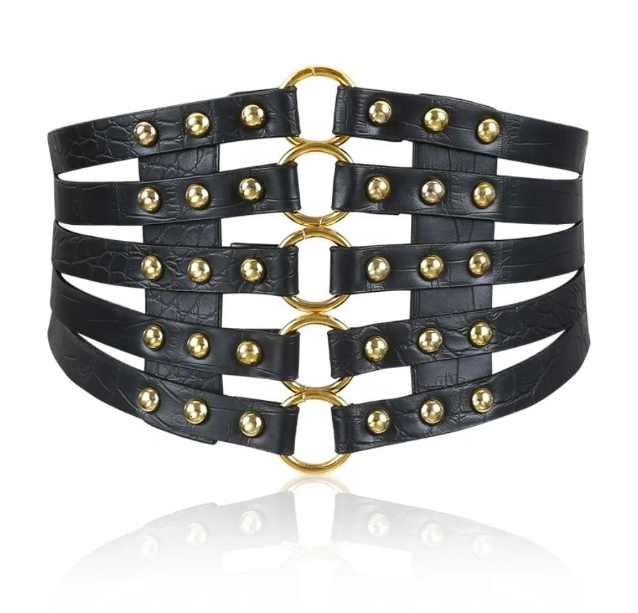 Womens Elastic Wide Waist Belts Braided Belts for Dress Shell