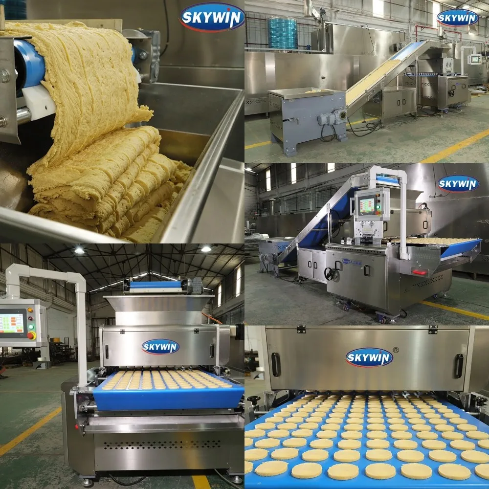 
 Автоматическая машина для изготовления печенья Skywin, небольшая машина для изготовления печенья с упаковочной машиной для печенья  