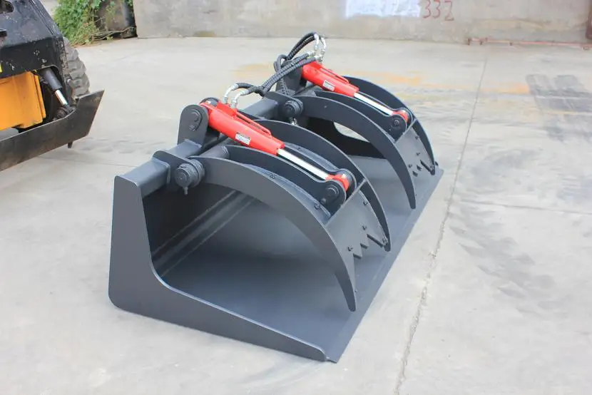 OEM Skid Steer Attachments 1500-1830mm Width Rock Bucket Grapple
