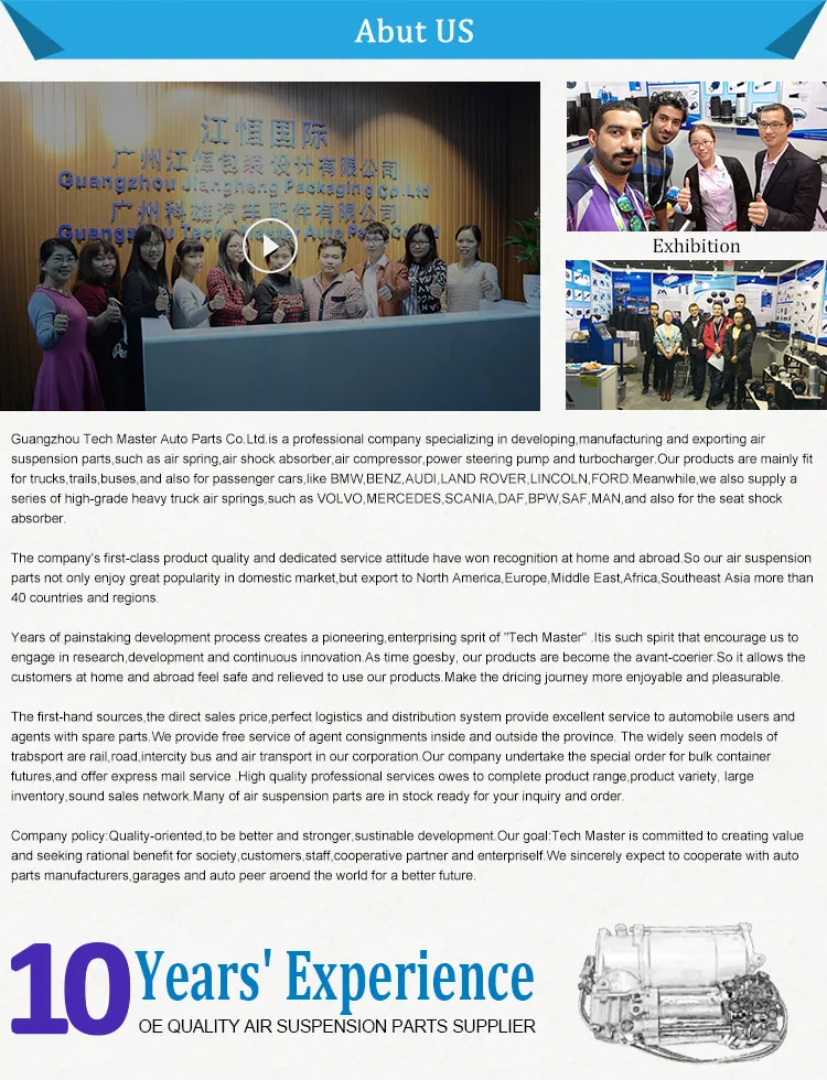 M-Class GLE Front Air Suspension Shock for Mercedes-Benz 166 | OEM ...