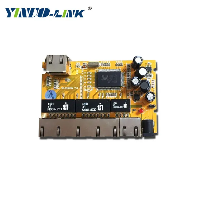 RTL8367 6 порт Gigabit Ethernet-коммутатор Поддержка модуля (разработанно специально для заказчика)/поо (производство оригинального