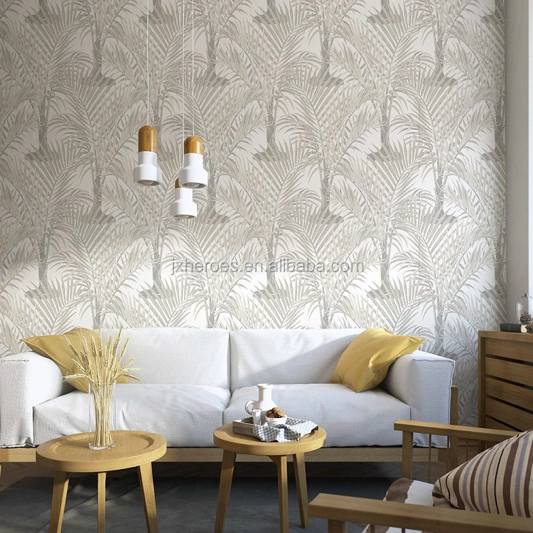 Southeast Asian Style Palm Tree Pattern Living Room Bedroom Decorative Wallpaper