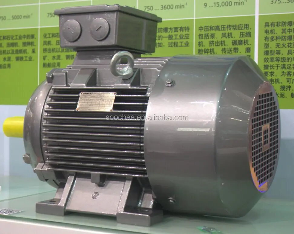 1LE0 Series EX Proof High Temperature SIEMENS Electric Motors 160KW Mounted with Separately Fan