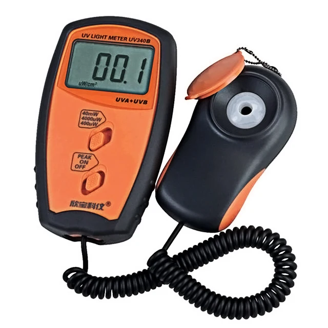 Giny Photometer Portable UV Meter Digital for Sunlight UV Strength Tester 