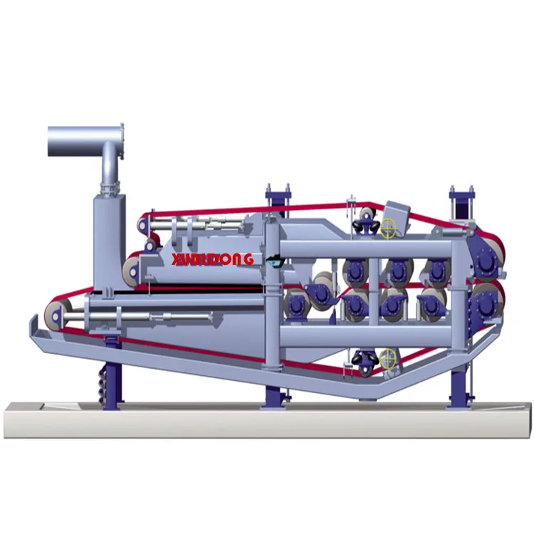 paper pulp sludge belt cloth filter press dewatering machine