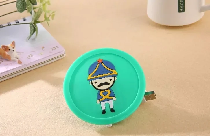 Оптовая продажа мягкий силиконовый ПВХ материал USB-грелка для кофейной чашки подставка и грелка кружки коврик дома