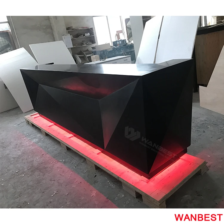 Cheap Acrylic Stone Small Home Restaurant Juice Bar Furniture Counter Design