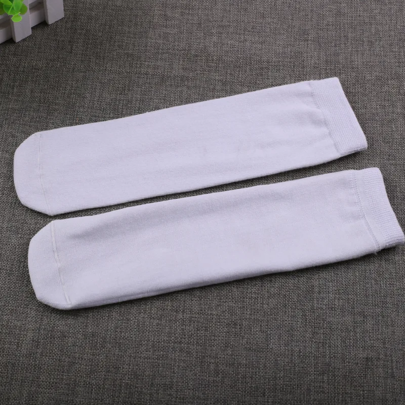 White No Heel Sock Without Heel for School