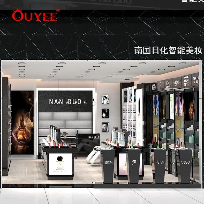 Small Cosmetics Shop Design Store Furnitures for Cosmetic Display