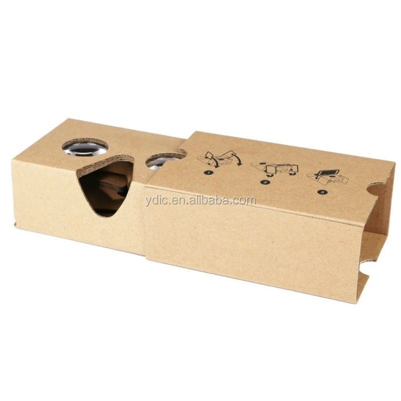 Customizable Cardboard Headset 3D Virtual Reality VR Glasses for Android iPhone Samsung Huawei Smart Phone Mobile Phones