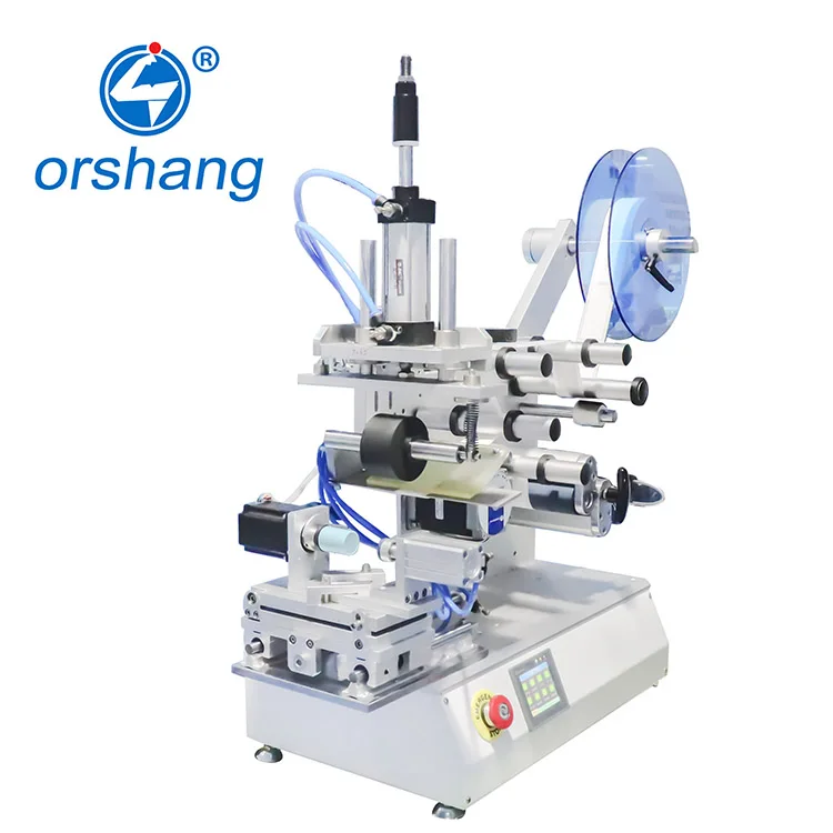 Orshang Semi Automatic Square Bottle Labeling Machine Label Applicator Machine Semi Automatic Round Bottle Labeling Machine