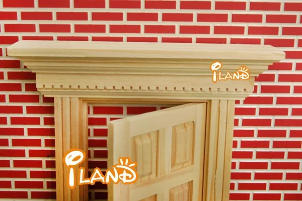 
 Миниатюрные маленькие сказочные двери iland, маленькие двери, деревянная гладкая дверь с зубчатым литером OA011D  