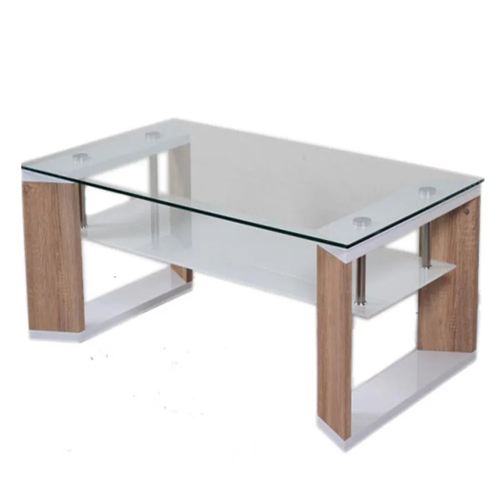 Modern Cheap Glass Wooden Coffee Table With Glass Top Buy Modern Coffee Table Wooden Tea Table Modern Wooden Coffee Table Product On Alibaba Com