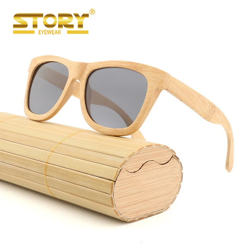 bamboo frame sunglasses