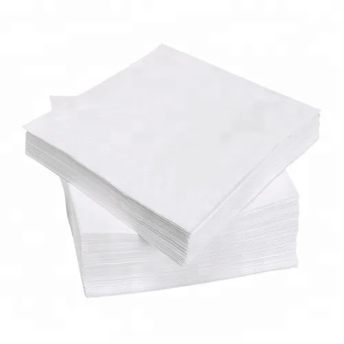 40x40cm White & Brown Paper Tissue Napkins Virgin napkin paper Cocktail Napkin paper for Dinner, Party, Restaurant, Everyday Use