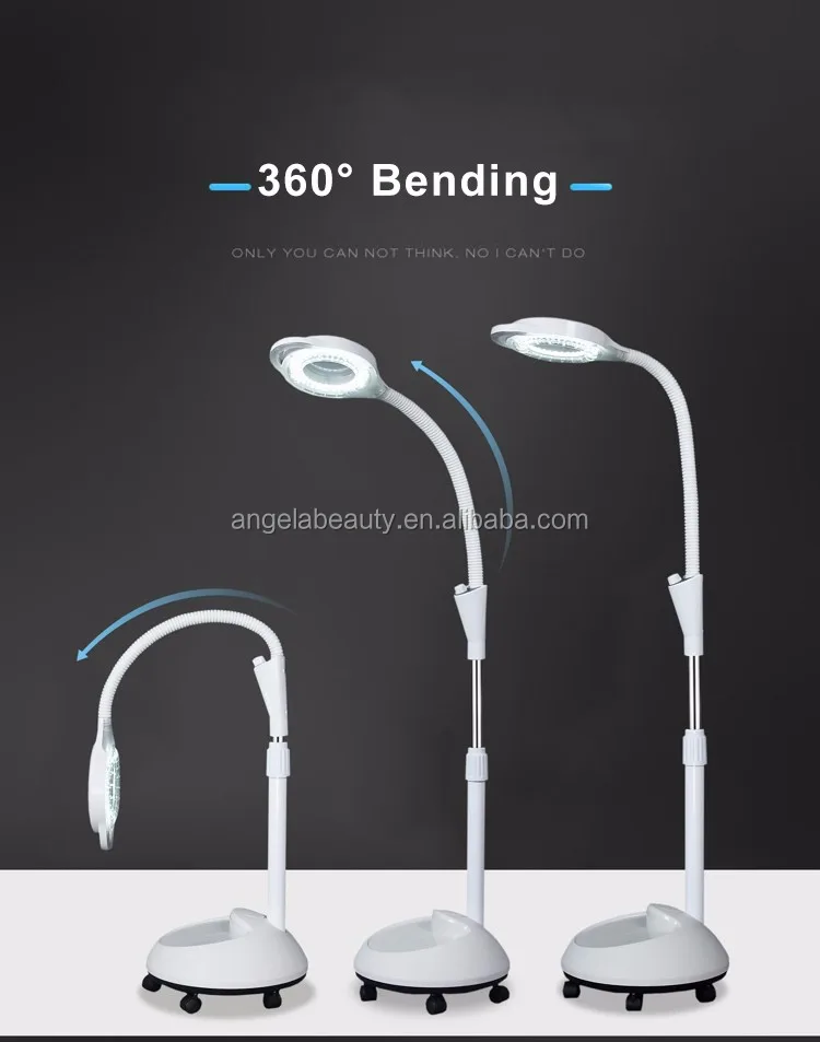 A1023 оптовая продажа, Высококачественная лупа, светодиодная лампа для татуировок, косметическая увеличительная Светодиодная лампа для использования в салоне красоты с подставкой