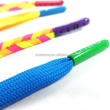 Colored Flat Drawstring Cord Custom Hoodie Strings With Metal Ends ...