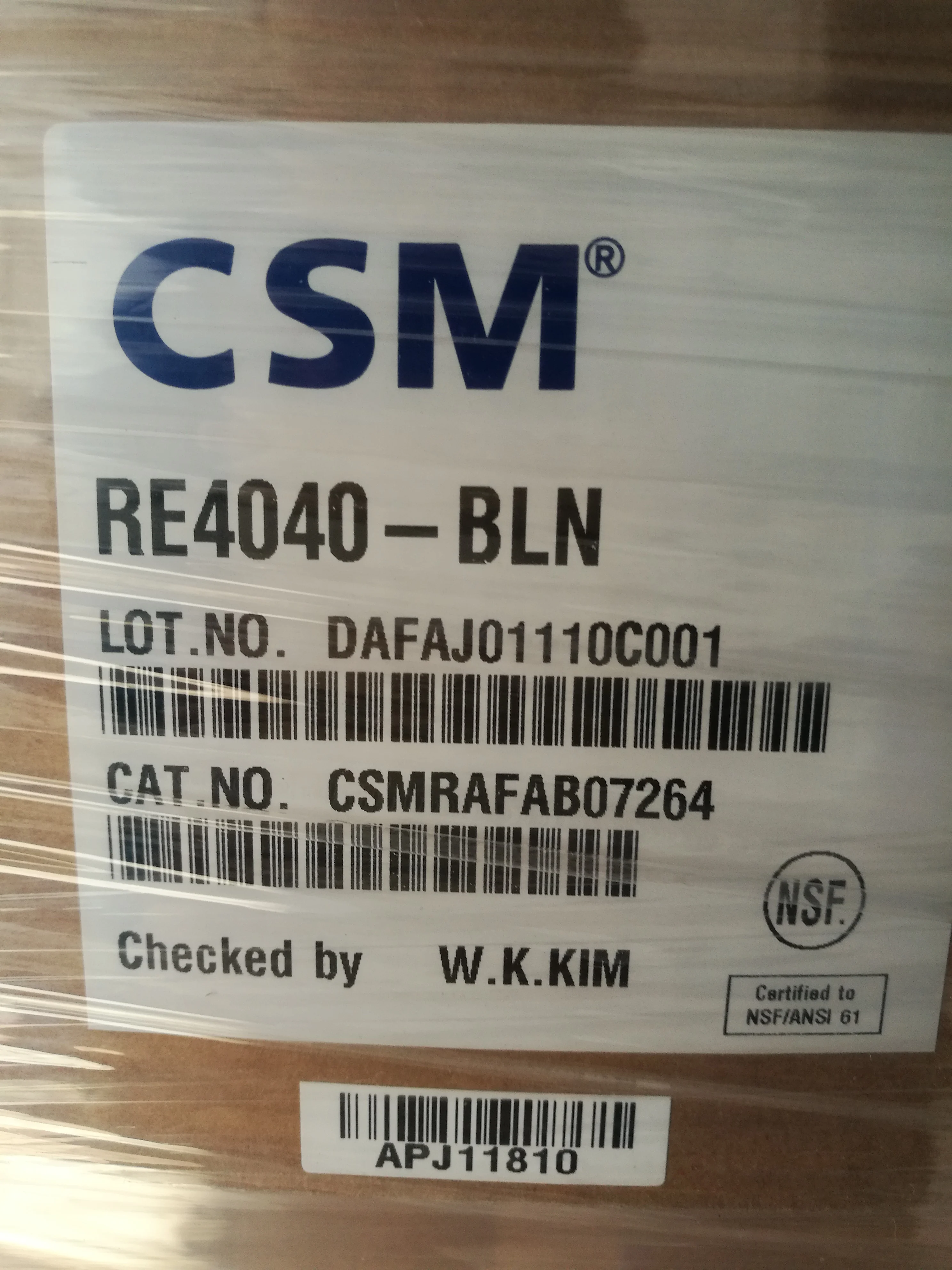 CSM RO Membrane 150psi 4040  250LPH MADE IN KOREA  RE4040-BLN for Tap Water