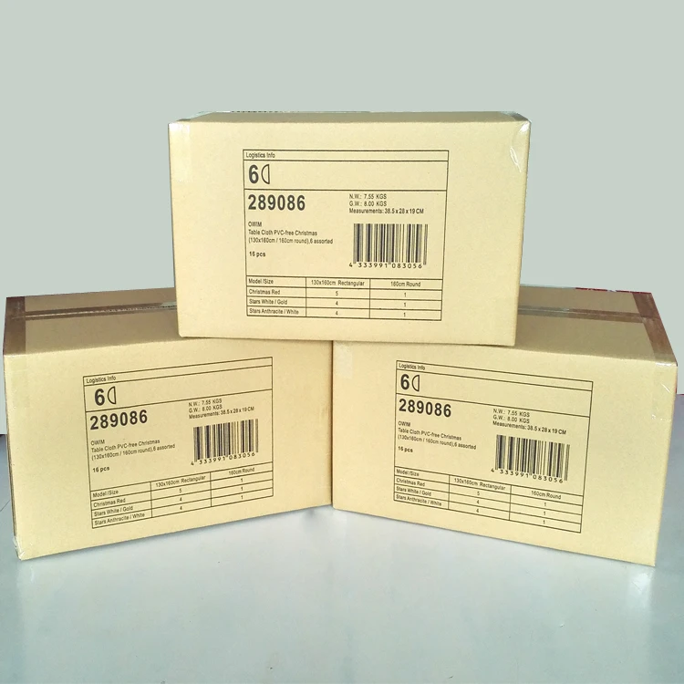 Plastic Pvc Printed Sheet Rolls Christmas Table Cloth easy to