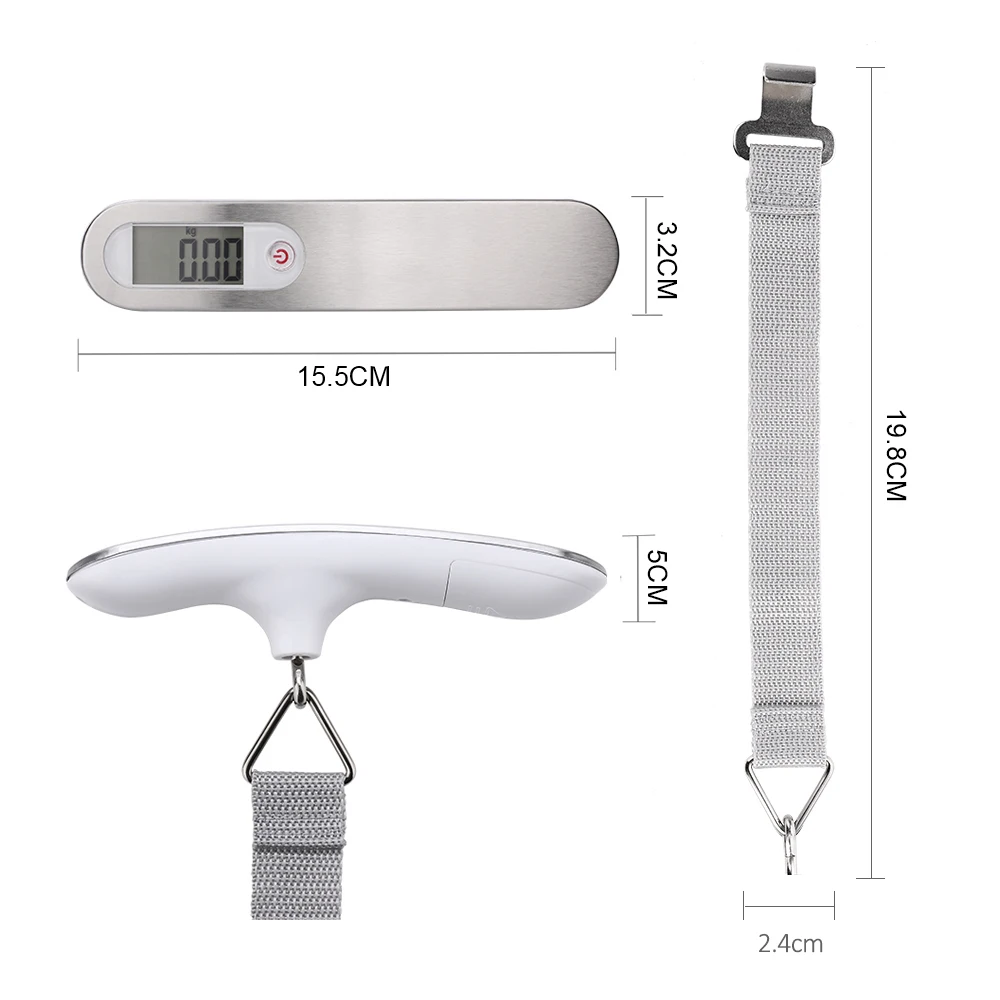 Basculas Digital Scales Small Pese Measure Weigh Luggage Scale Hanging Portable Electronic Weighing Weighting 50KG Luggage Scale