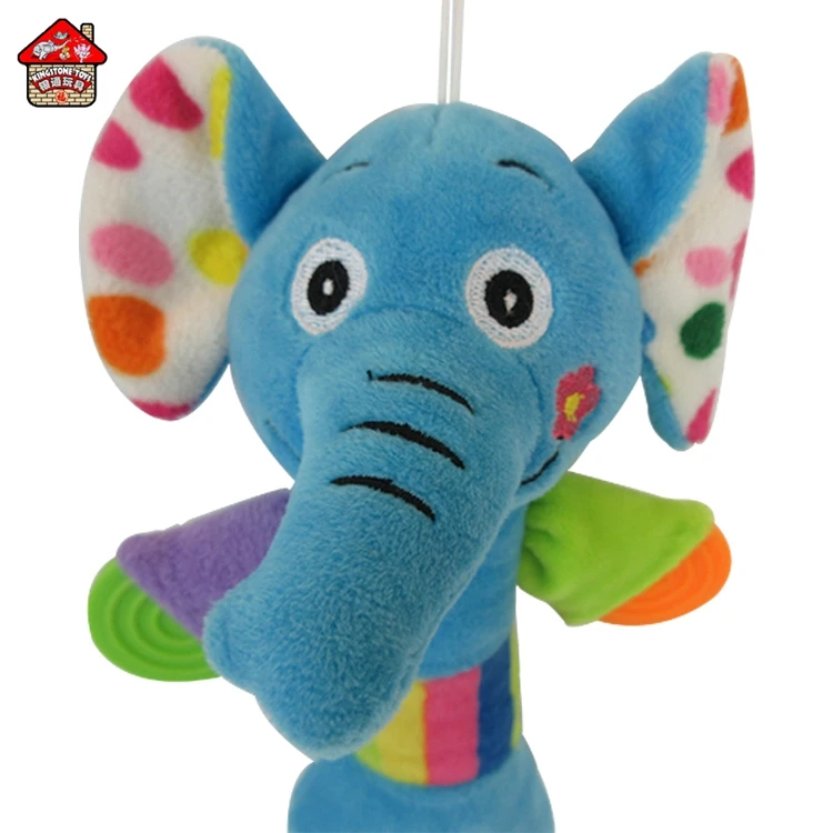 
Мягкие плюшевые детские погремушки, игрушки, плюшевый слон, детский ручной Колокольчик со звуком 