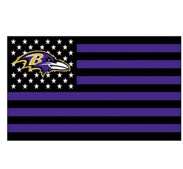 Rico Baltimore Ravens Car Flag