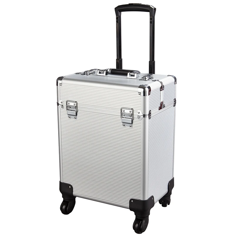Professional Makeup Box Large Capacity with Wheels