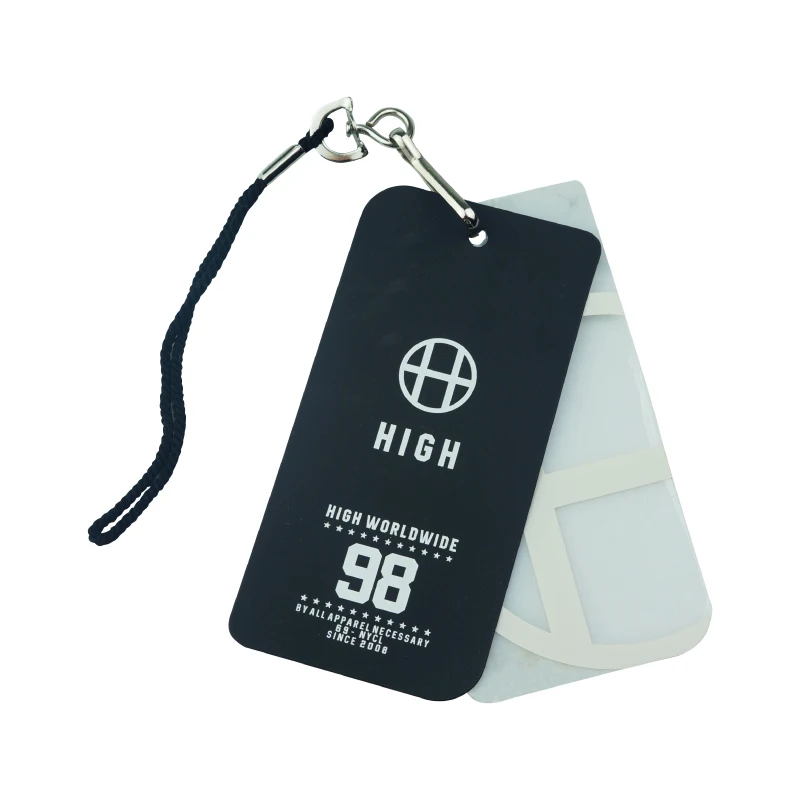 Модная Роскошная бумажная подвесная бирка аксессуары для одежды этикетка на заказ с печатным